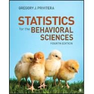 Statistics for the Behavioral Sciences,9781544362816