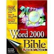 Microsoft® Word 2000 Bible: Quick Start