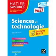 Sciences et Techno - CRPE 2022 - Epreuve écrite d'admissibilité