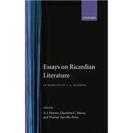 Essays on Ricardian Literature In Honour of J. A. Burrow