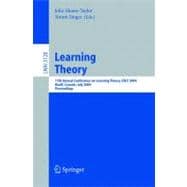 Learning Theory: 17th Annual Conference on Learning Theory, COLT 2004 Banff, Canada, July 1-4, 2004 Proceedings