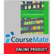 CourseMate (with Lab Manual) for Malik's C++ Programming: Program Design Including Data Structures, 7th Edition, [Instant Access], 2 terms (12 months)