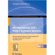 Hci International 2018 - Posters' Extended Abstracts