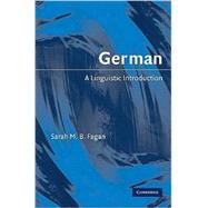 German: A Linguistic Introduction