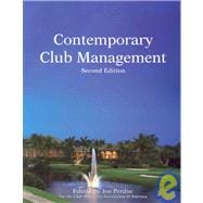 Contemporary Club Management,9780866122863
