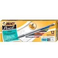 BIC Xtra Mechanical Pencils, Xtra Precision, 0.5 mm, Gray Barrel, Pack Of 12 (Item #827659)