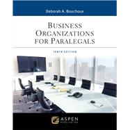 Business Organizations for Paralegals book cover, ISBN 9798894102863