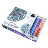Vive Le Color! Meditation (Adult Coloring Book and Pencils) Color Therapy Kit