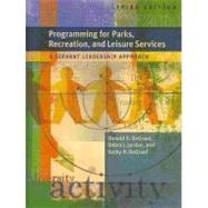 Programming for Parks, Recreation, and Leisure Services: A Servant Leadership Approach