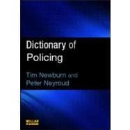 Dictionary of Policing book cover, ISBN 9781843922872