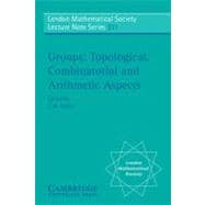 Groups: Topological, Combinatorial and Arithmetic Aspects
