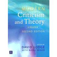 Modern Criticism and Theory A Reader