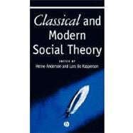 Classical and Modern Social Theory