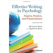 Effective Writing in Psychology Papers, Posters, and Presentations,9781119722885