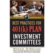 Best Practices for 401k Plan Investment Committees