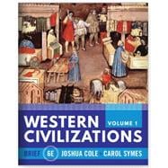 WESTERN CIVILIZATIONS,BRF.-V.1-TEXT book cover, ISBN 9781324042891