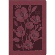 RVR 1960 Biblia para regalos y premios, rubí floral, símil piel