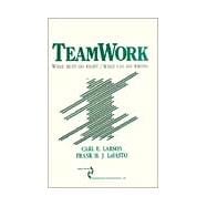 Teamwork : What Must Go Right - What Can Go Wrong
