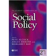 The Student's Companion to Social Policy, 2nd Edition