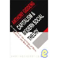 Capitalism and Modern Social Theory : An Analysis of the Writings of Marx, Durkheim and Max Weber