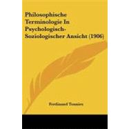 Philosophische Terminologie in Psychologisch-soziologischer Ansicht