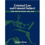 Criminal Law and Colonial Subject