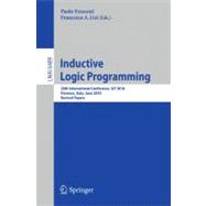 Inductive Logic Programming : 20th International Conference, ILP 2010, Florence, Italy, June 27-30, 2010, Revised Papers