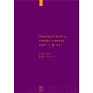 Prosopographia Imperii Romani Saec book cover, ISBN 9783110202953