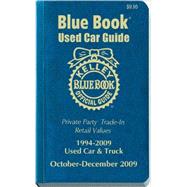 Kelley Blue Book Used Car Guide 1994-2008 Models October-December 2009