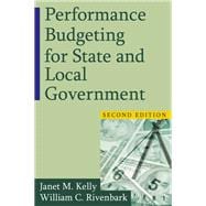 Performance Budgeting for State and Local Government,9781317462965