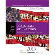 South-Western Federal Taxation 2019 Essentials of Taxation: Individuals and Business Entities (with Intuit ProConnect Tax Online 2017 + RIA CheckPoint 1 term (6 months) Printed Access Card)