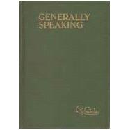 Generally Speaking
