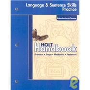 Holt Handbook Language and Sentence Skill Practice