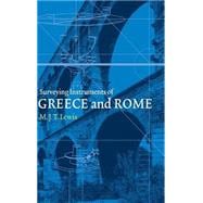 Surveying Instruments of Greece and Rome,9780521792974
