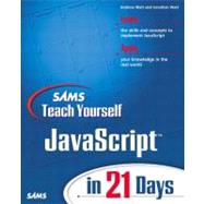 Sams Teach Yourself Javascript in 21 Days