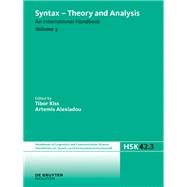 Syntax - Theory and Analysis