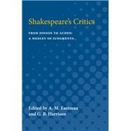 Shakespeare's Critics