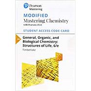 Modified Mastering Chemistry with Pearson eText -- Standalone Access Card -- for General, Organic, and Biological Chemistry Structures of Life