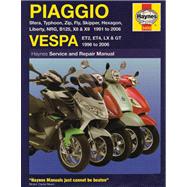 Haynes Service & Repair Manual Piaggio Vespa