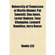 University of Tennessee at Martin Alumni : Tennessee-Martin Skyhawks Football Players, Pat Summitt, Van Jones, Leonard Hamilton, Lester Hudson