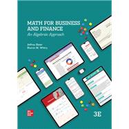 Math for Business and Finance: An Algebraic Approach,9781266223013