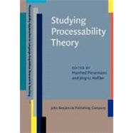 Studying Processability Theory : An Introductory Textbook,9789027203014