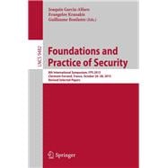 Foundations and Practice of Security