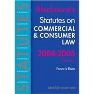 Statutes on Commercial and Consumer Law 2004-2005