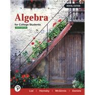 Algebra for College Students [Rental Edition]