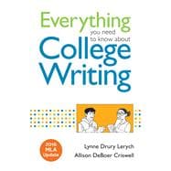 Everything You Need to Know about College Writing, 2016 MLA Update