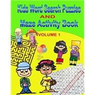 Kids Word Search Puzzles and Maze Activity Book