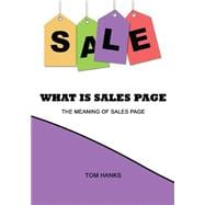 What Is Sales Page: The Meaning of Sales Page