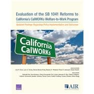 Evaluation of the SB 1041 Reforms to California's Calworks Welfare-to-work Program