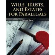 Wills, Trusts, and Estates for Paralegals
